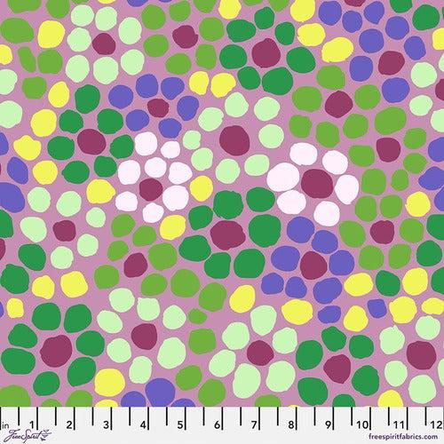 Kaffe Collective Feb 2022 Mauve Flower Dot Fabric-Free Spirit Fabrics-My Favorite Quilt Store