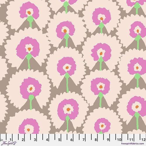 Kaffe Collective Feb 2022 Pastel Regal Fans Fabric-Free Spirit Fabrics-My Favorite Quilt Store