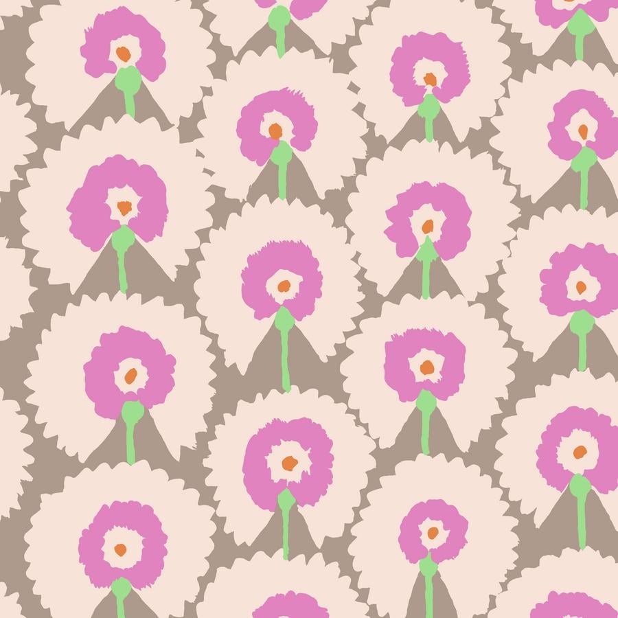 Kaffe Collective Feb 2022 Pastel Regal Fans Fabric-Free Spirit Fabrics-My Favorite Quilt Store