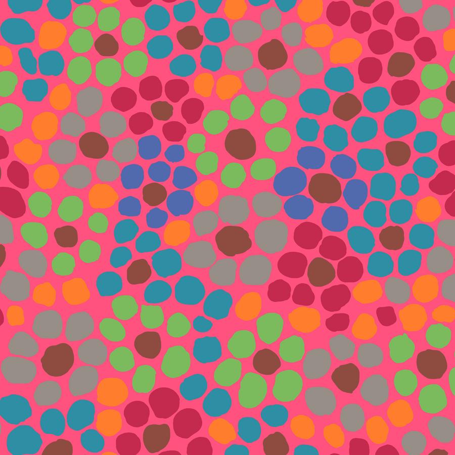 Kaffe Collective Feb 2022 Pink Flower Dot Fabric-Free Spirit Fabrics-My Favorite Quilt Store