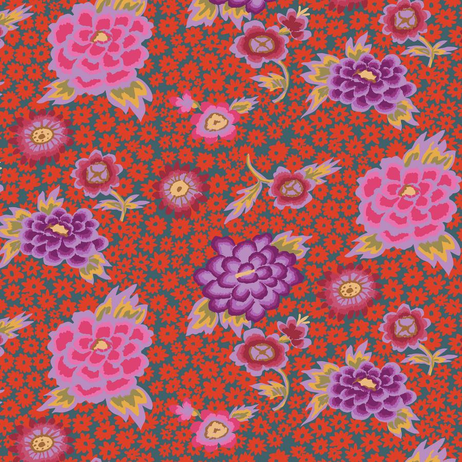 Kaffe Collective Feb 2022 Red Charlotte Fabric