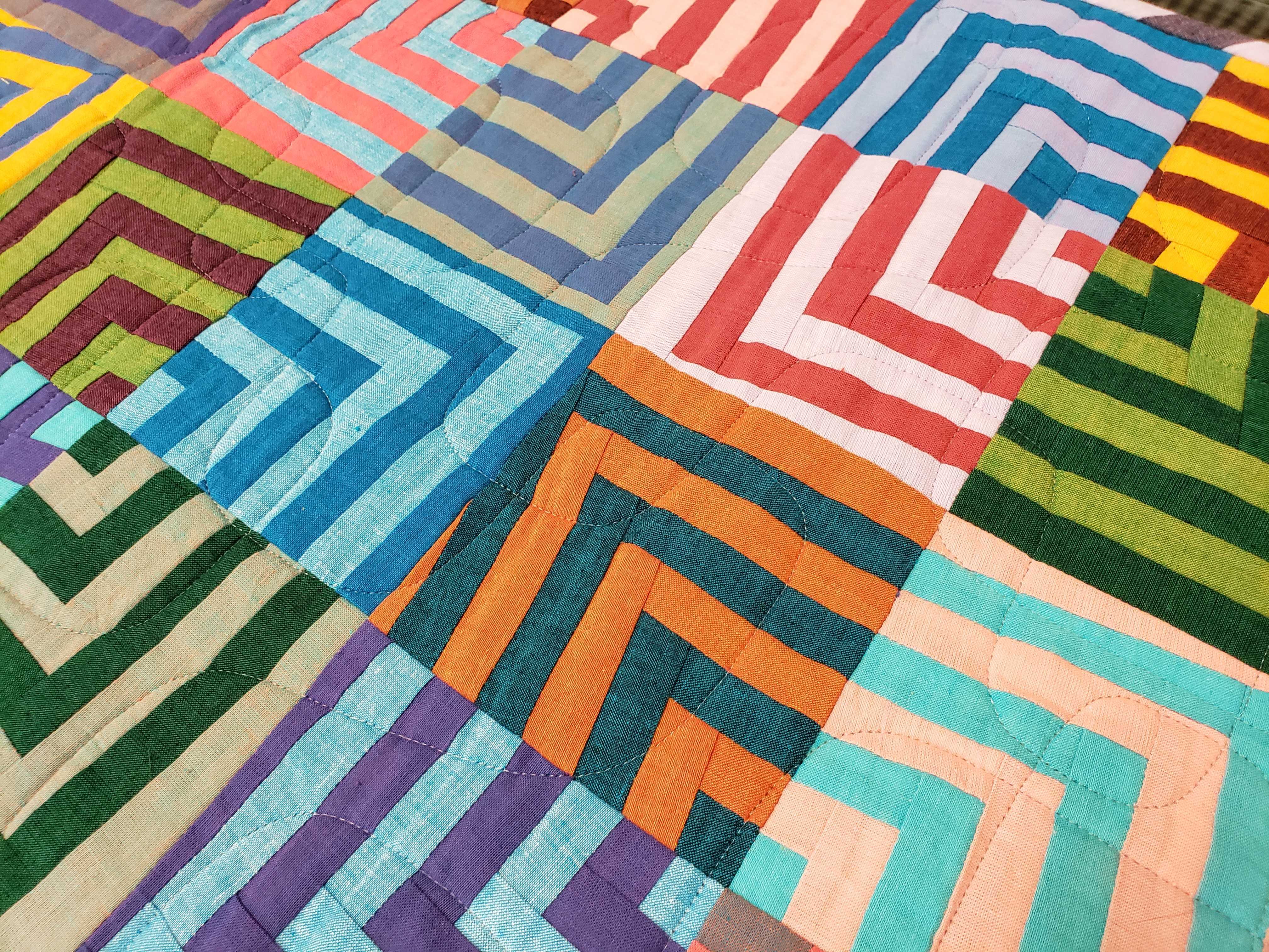 Kaffe Crazy Square Table Runner Kit-Free Spirit Fabrics-My Favorite Quilt Store