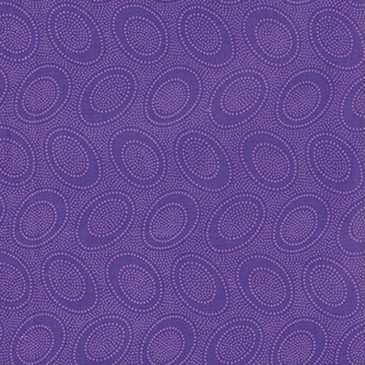 Kaffe Fassett Aboriginal Dot Plum Fabric by Kaffe Fassett - Free Spirit  Fabrics