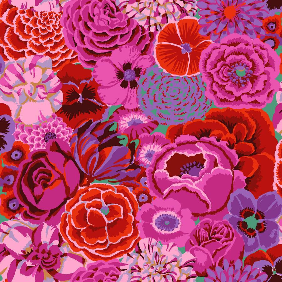 Kaffe Fassett Bekah Magenta Fabric