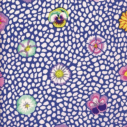 Kaffe Fassett Blue Guinea Flower Fabric