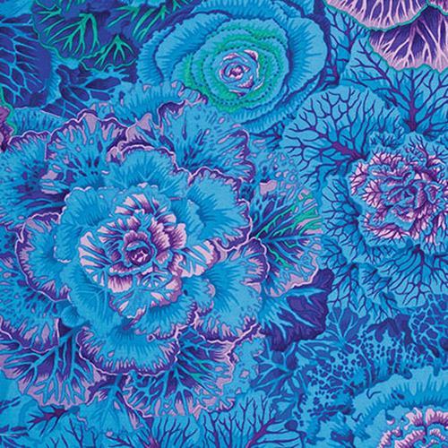 Kaffe Fassett Classics Brassica Blue Fabric-Free Spirit Fabrics-My Favorite Quilt Store