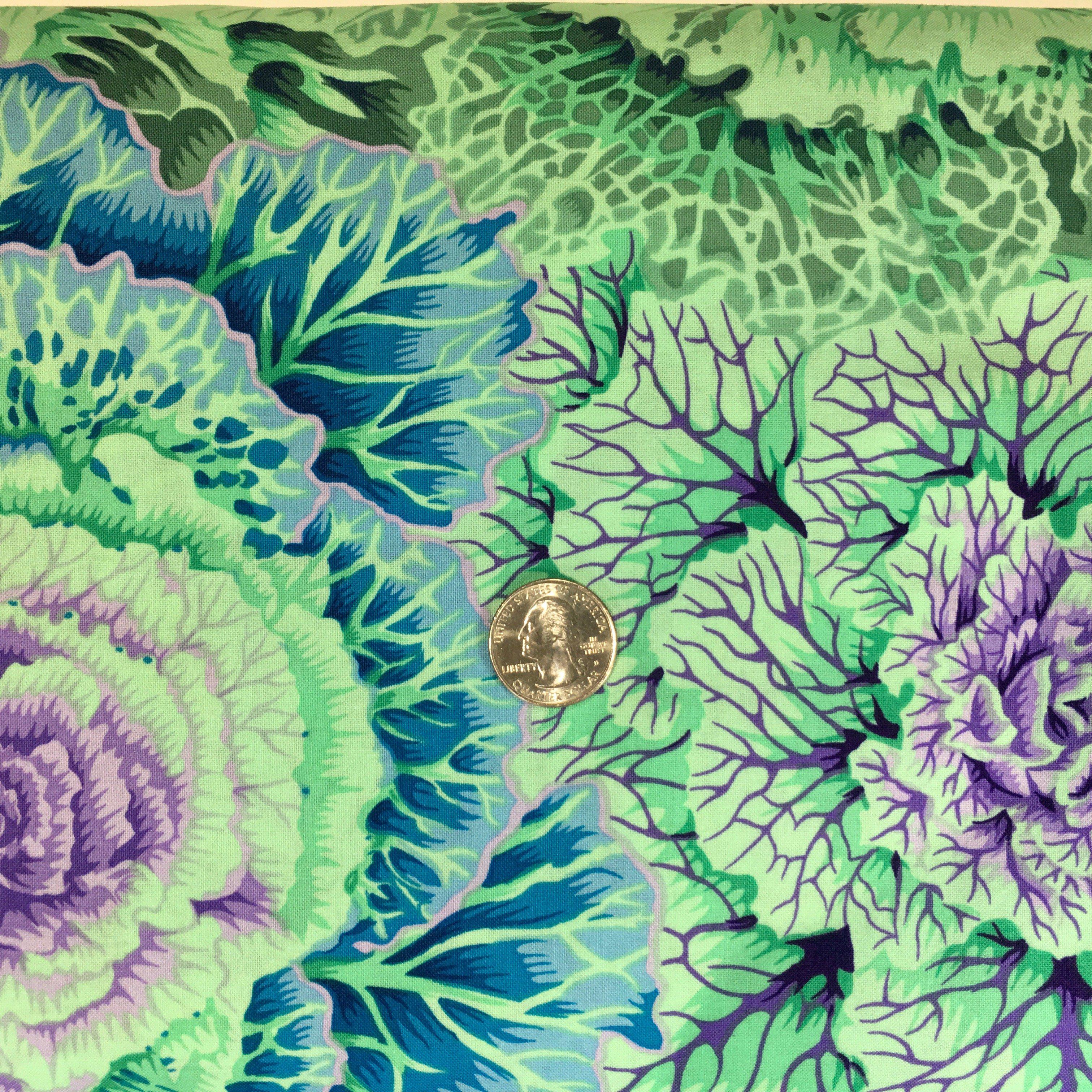 Kaffe Fassett Classics Brassica Green Fabric-Free Spirit Fabrics-My Favorite Quilt Store