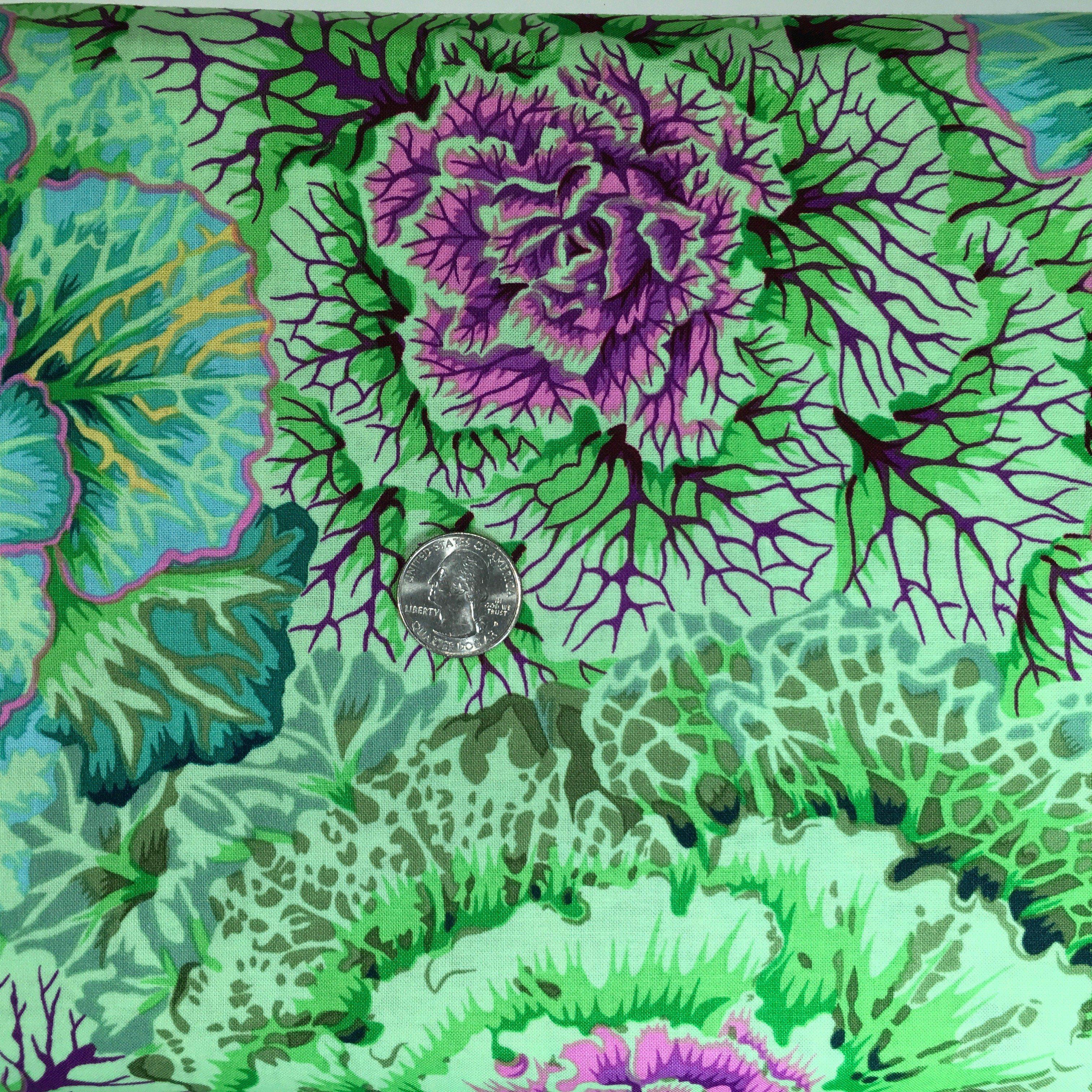 Kaffe Fassett Classics Brassica Moss Fabric-Free Spirit Fabrics-My Favorite Quilt Store