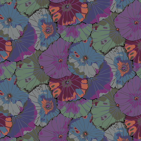 Kaffe Fassett Classics Vintage Lotus Leaf Fabric-Free Spirit Fabrics-My Favorite Quilt Store