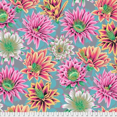 Kaffe Fassett Collective Cactus Flower Tawny Fabric-Free Spirit Fabrics-My Favorite Quilt Store