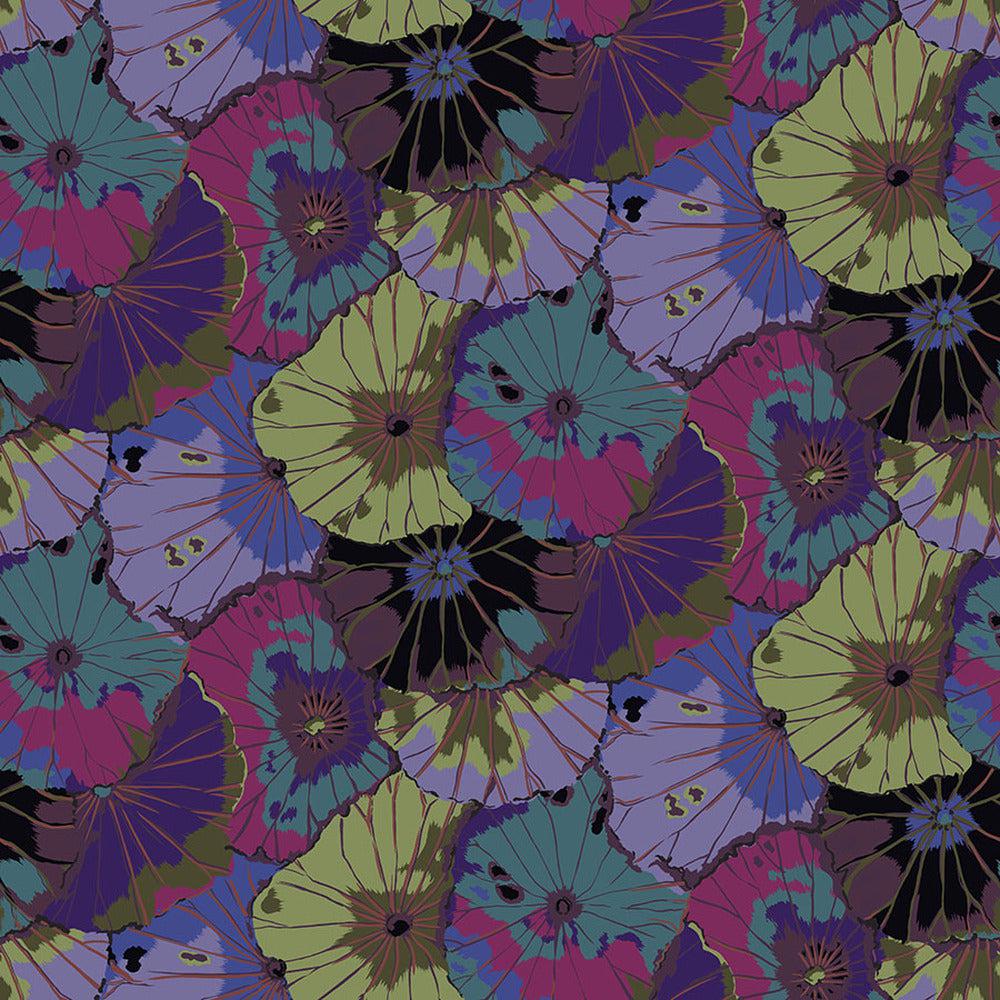 Kaffe Fassett Collective Classics Lotus Leaf Dark Fabric-Free Spirit Fabrics-My Favorite Quilt Store