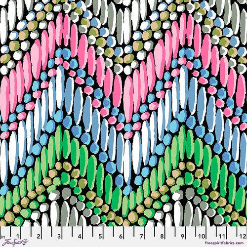 Kaffe Fassett Collective Feb 2023 Beaded Curtain Pastel Fabric-Free Spirit Fabrics-My Favorite Quilt Store