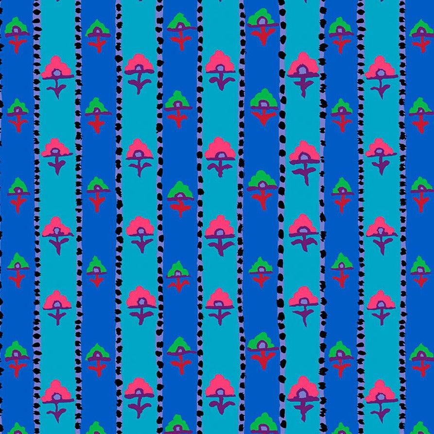 Kaffe Fassett Collective Feb 2023 Shiraz Blue Fabric