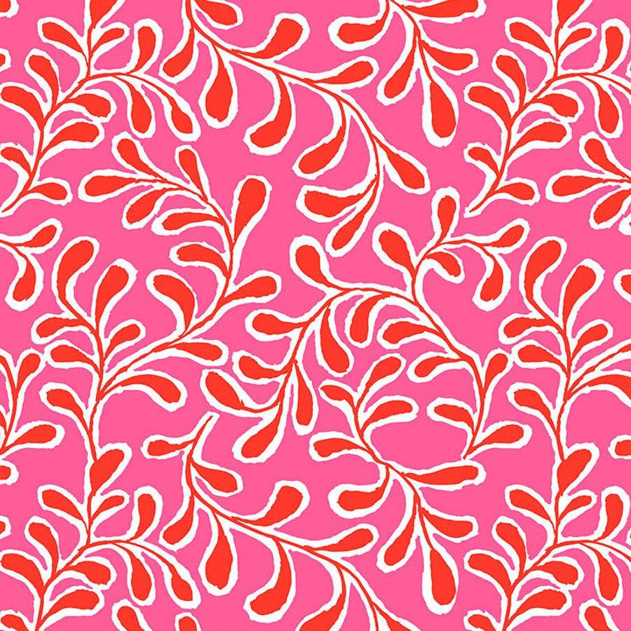 Kaffe Fassett Collective Feb 2023 Twig Pink Fabric-Free Spirit Fabrics-My Favorite Quilt Store