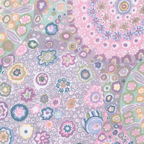 Kaffe Fassett Collective Millefiore Grey Fabric-Free Spirit Fabrics-My Favorite Quilt Store