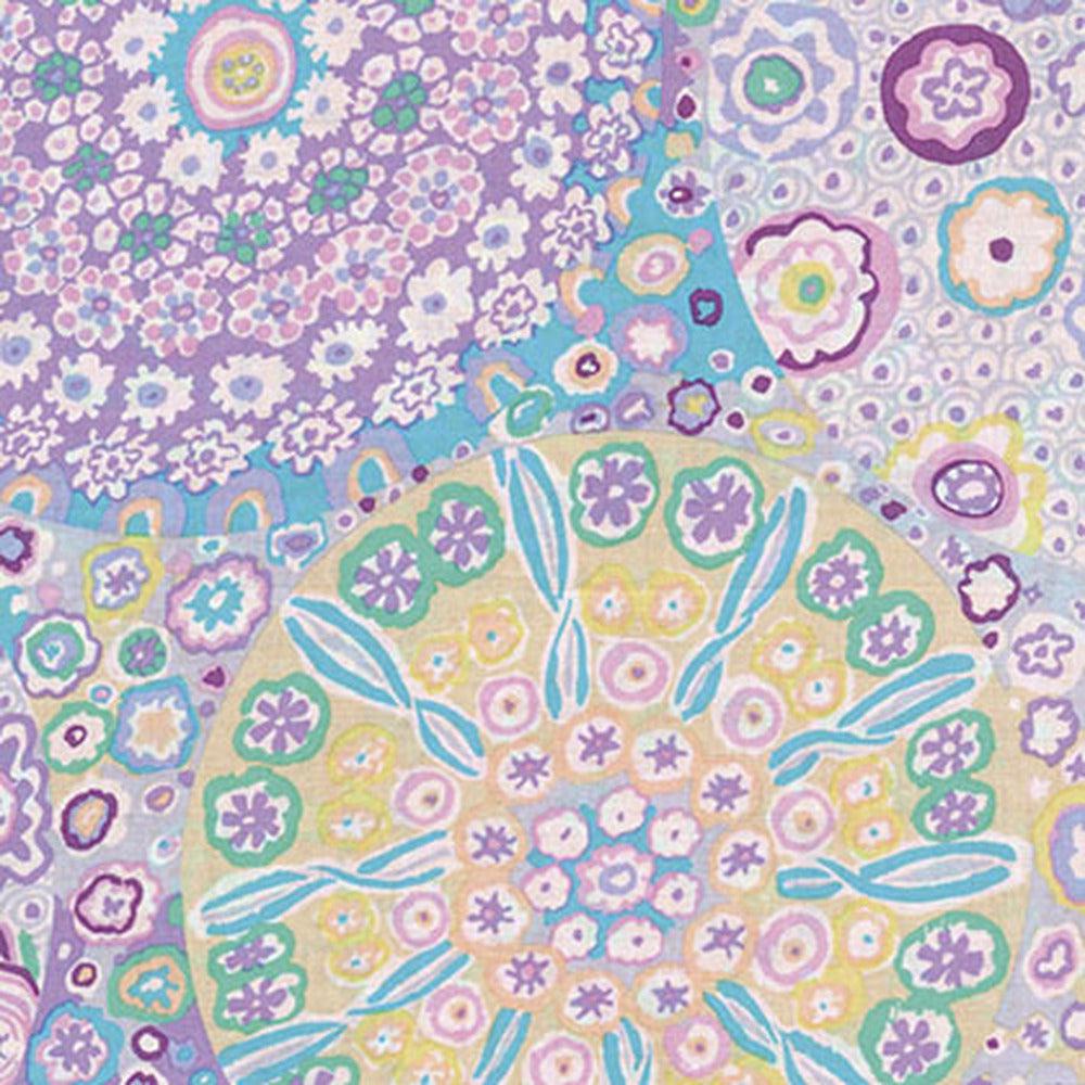 Kaffe Fassett Collective Millefiore Lilac Fabric-Free Spirit Fabrics-My Favorite Quilt Store