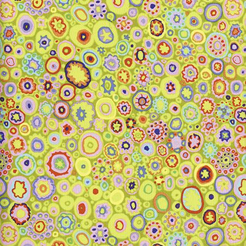 Kaffe Fassett Collective Paperweight Lime Fabric-Free Spirit Fabrics-My Favorite Quilt Store