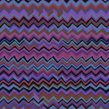 Kaffe Fassett Collective Purple Zig Zag Fabric-Free Spirit Fabrics-My Favorite Quilt Store