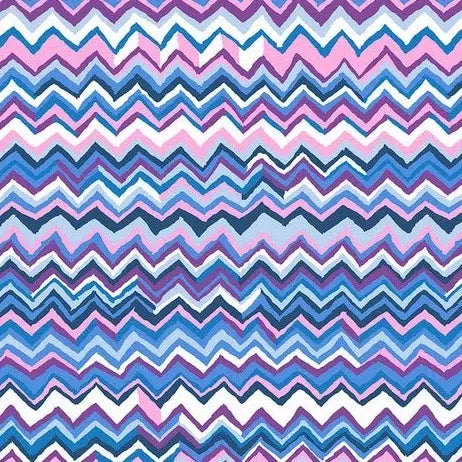 Kaffe Fassett Collective Sky Zig Zag Fabric