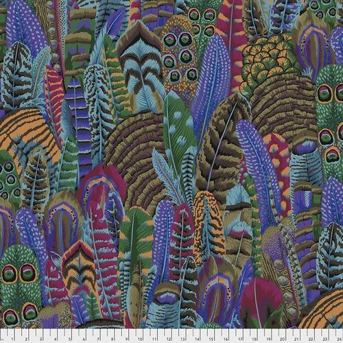 Kaffe Fassett Feathers Autumn Fabric-Free Spirit Fabrics-My Favorite Quilt Store
