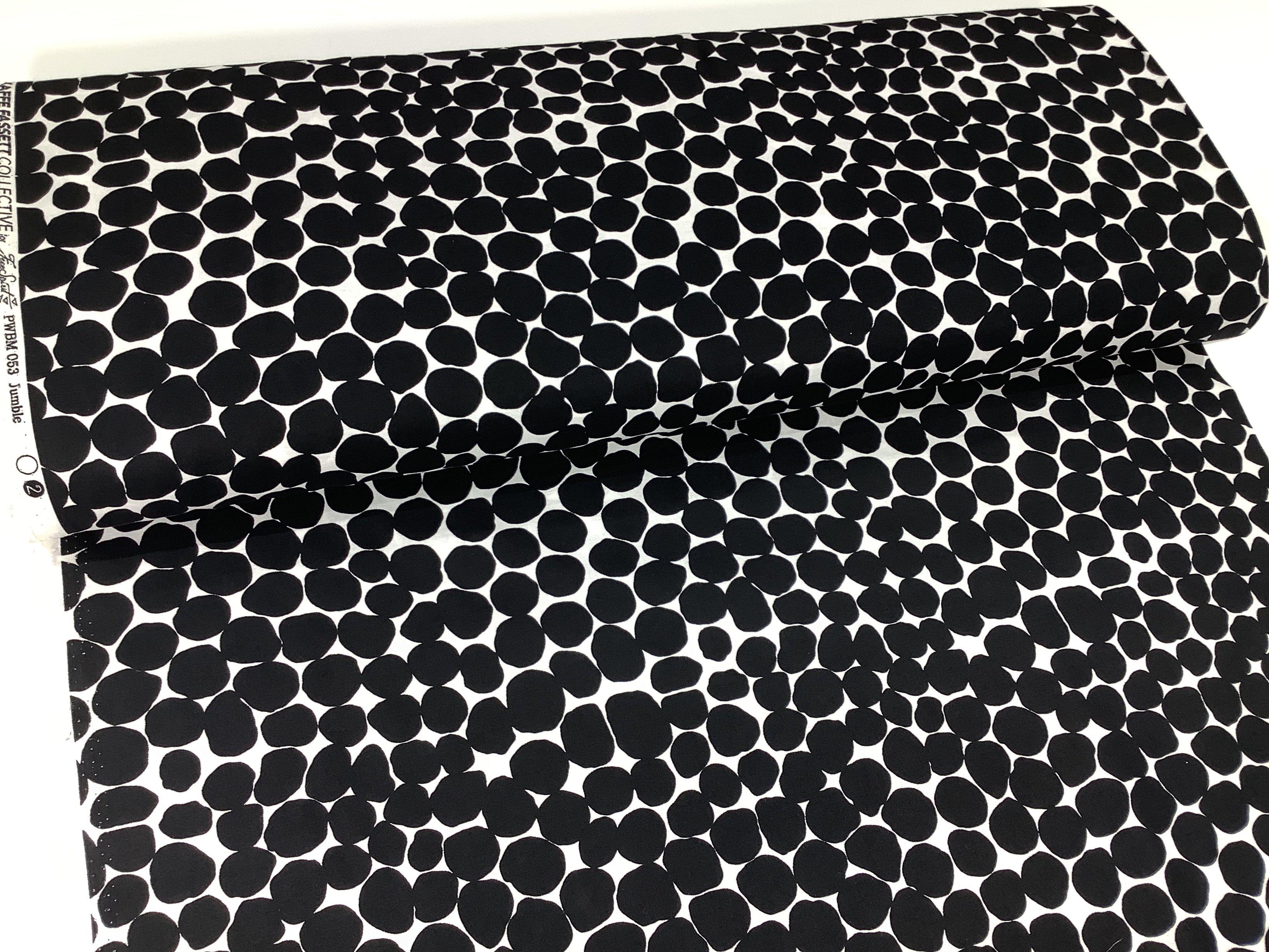 Kaffe Fassett Jumble Black Dot Fabric-Free Spirit Fabrics-My Favorite Quilt Store