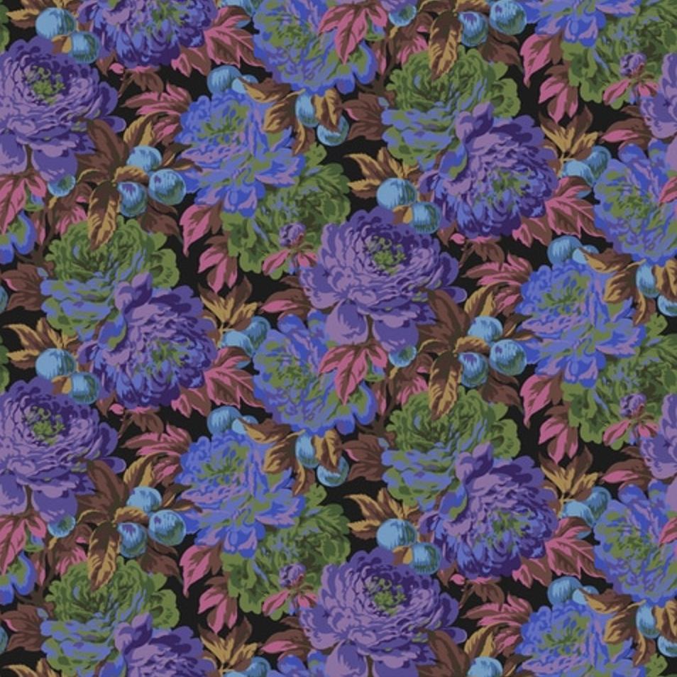 Kaffe Fassett Luscious Black Floral Fabric