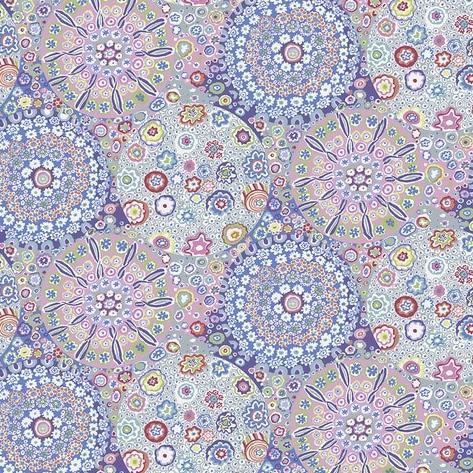 Kaffe Fassett Millefiore Pastel 108" Quilt Back Fabric-Free Spirit Fabrics-My Favorite Quilt Store