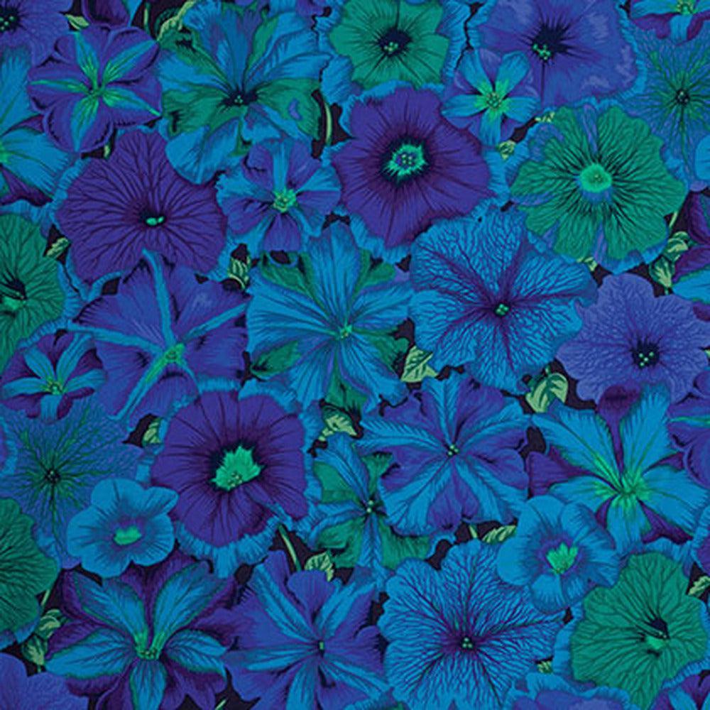 Kaffe Fassett Petunias Blue Fabric