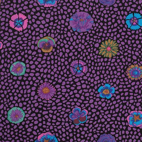 Kaffe Fassett Purple Guinea Flower Fabric