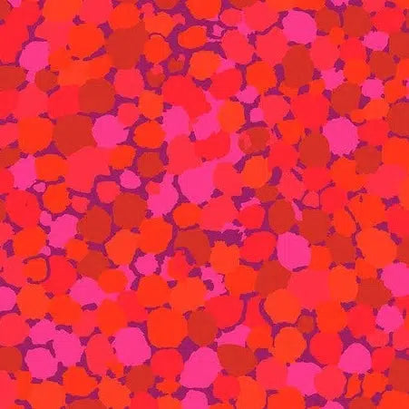 Kaffe Fassett Reflections Fuchsia Spots Fabric-Free Spirit Fabrics-My Favorite Quilt Store