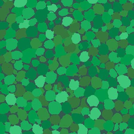 Kaffe Fassett Reflections Green Spots Fabric-Free Spirit Fabrics-My Favorite Quilt Store