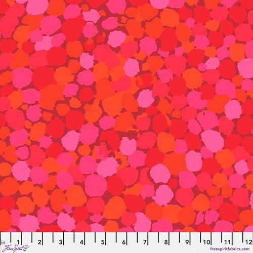 Kaffe Fassett Reflections Red Spots Fabric by Brandon Mably, Kaffe