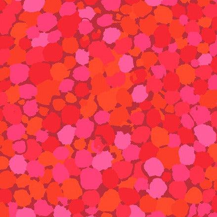 Kaffe Fassett Reflections Red Spots Fabric-Free Spirit Fabrics-My Favorite Quilt Store