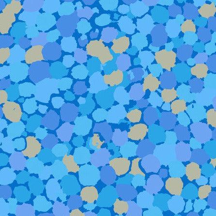 Kaffe Fassett Reflections Sky Blue Spots Fabric