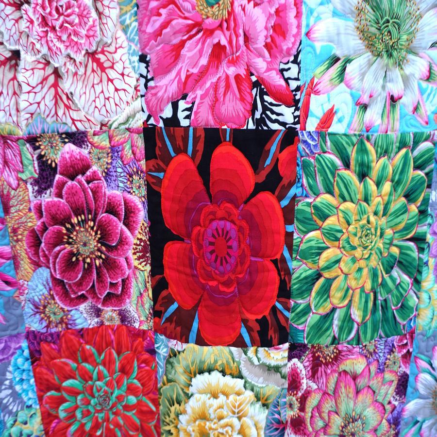 Kaffe Fassett Seed Packets Red Quilt Kit-Free Spirit Fabrics-My Favorite Quilt Store