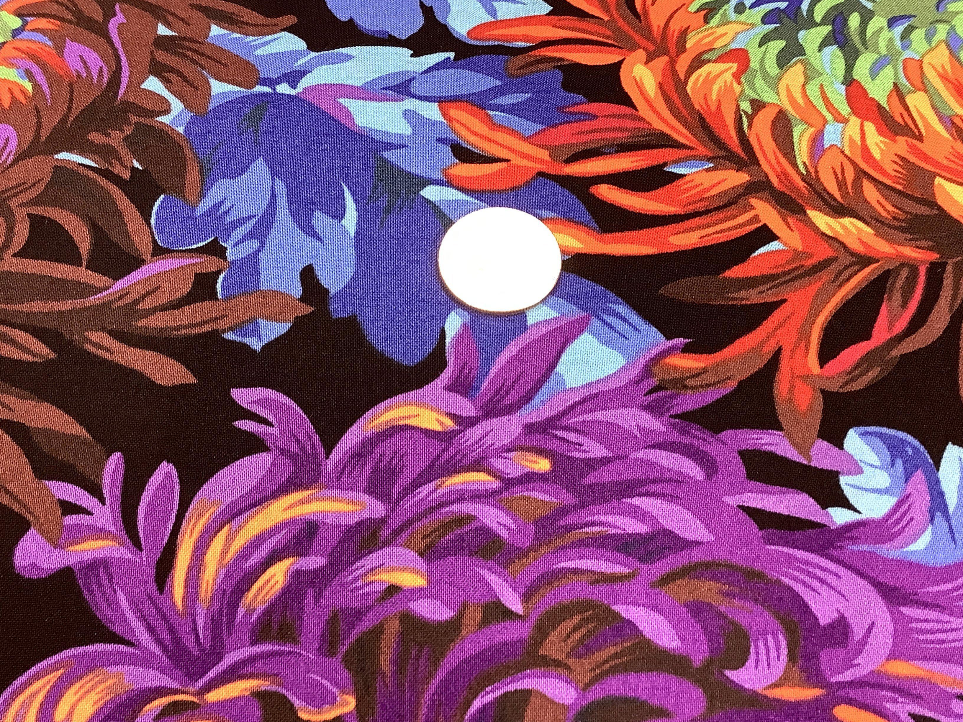 Kaffe Fassett Shaggy Black Fabric-Free Spirit Fabrics-My Favorite Quilt Store