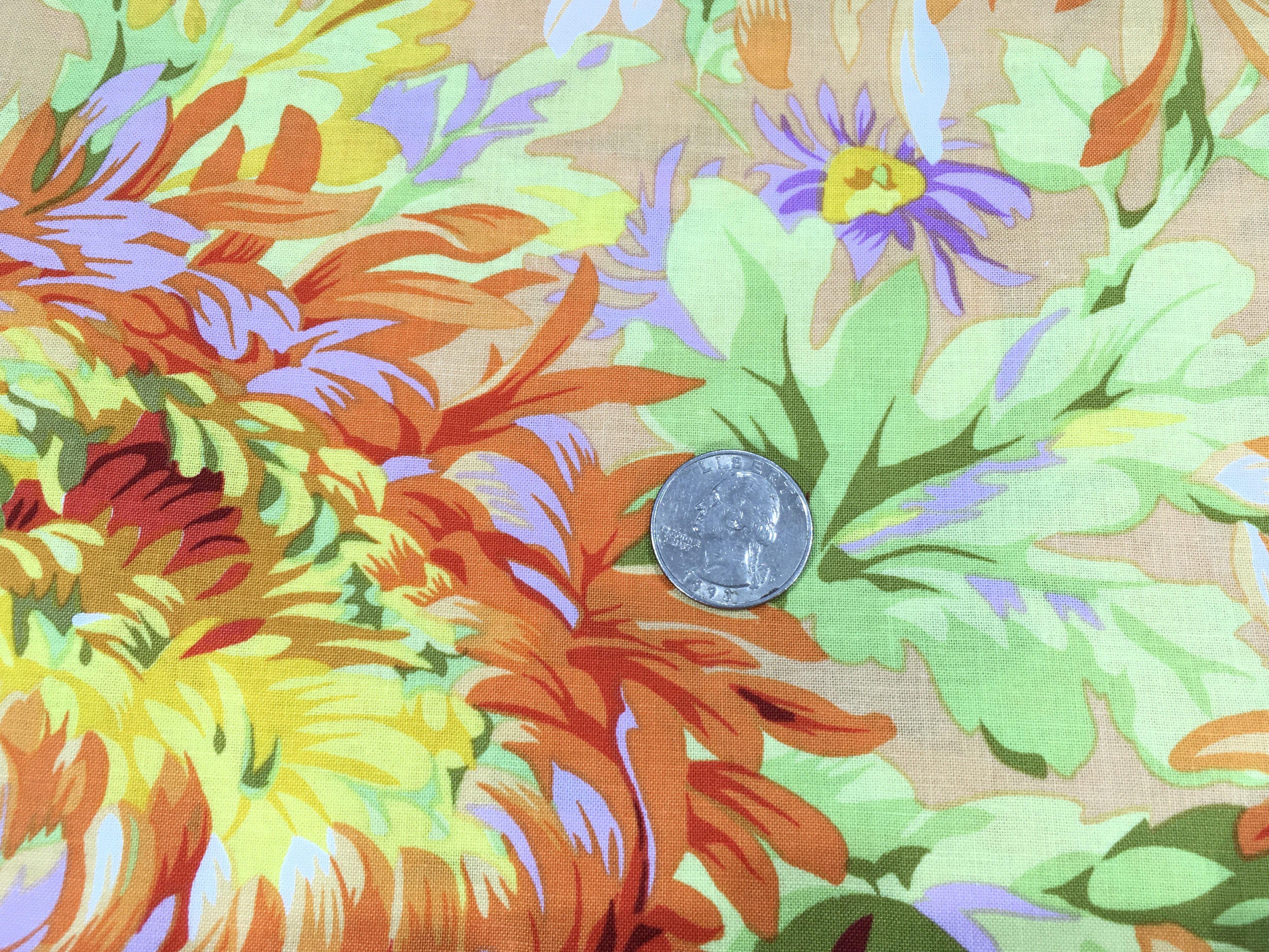 Kaffe Fassett Shaggy Yellow Fabric-Free Spirit Fabrics-My Favorite Quilt Store