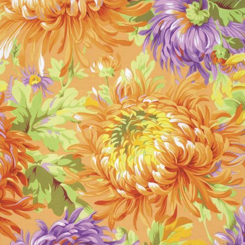 Kaffe Fassett Shaggy Yellow Fabric-Free Spirit Fabrics-My Favorite Quilt Store