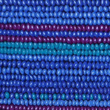 Kaffe Fassett Vintage Collective Cobalt Bead Stripe Fabric