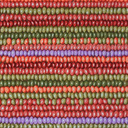 Kaffe Fassett Vintage Collective Jungle Bead Stripe Fabric-Free Spirit Fabrics-My Favorite Quilt Store