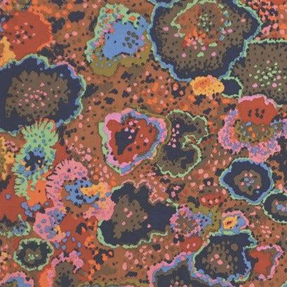 Kaffe Fassett Vintage Collective Lichen Brown Fabric-Free Spirit Fabrics-My Favorite Quilt Store