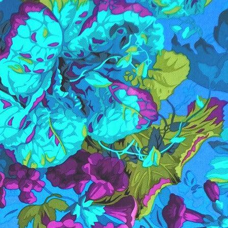 Kaffe Fassett Vintage Collective Turquoise Grandiose Fabric-Free Spirit Fabrics-My Favorite Quilt Store