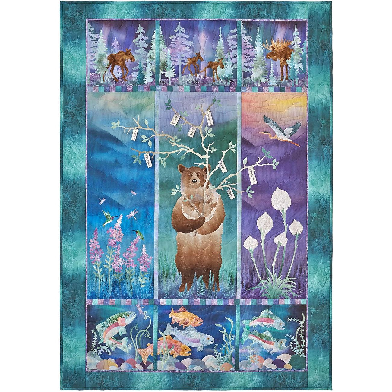 Keepers of the Forest Jewel Basin Quilt Kit