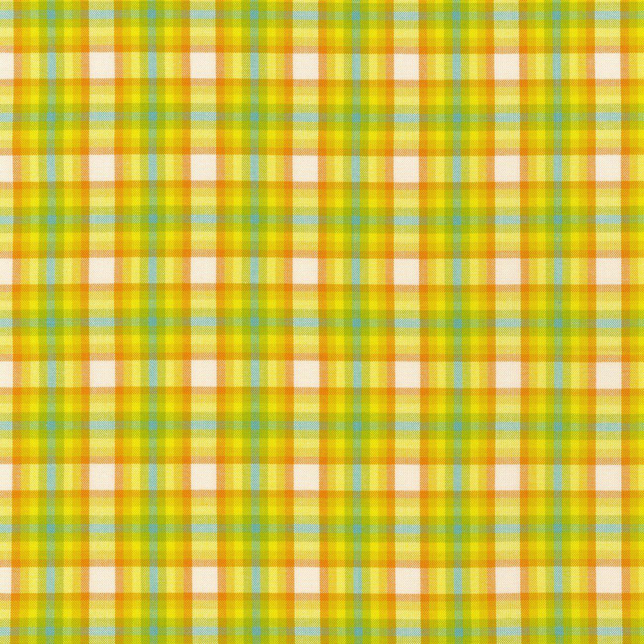 Kitchen Window Wovens Plaid Saffron Fabric