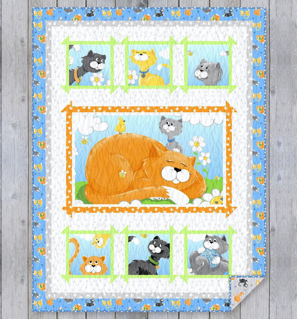 Kitty the Cat Kitty Dash Quilt Pattern - Free Pattern Download