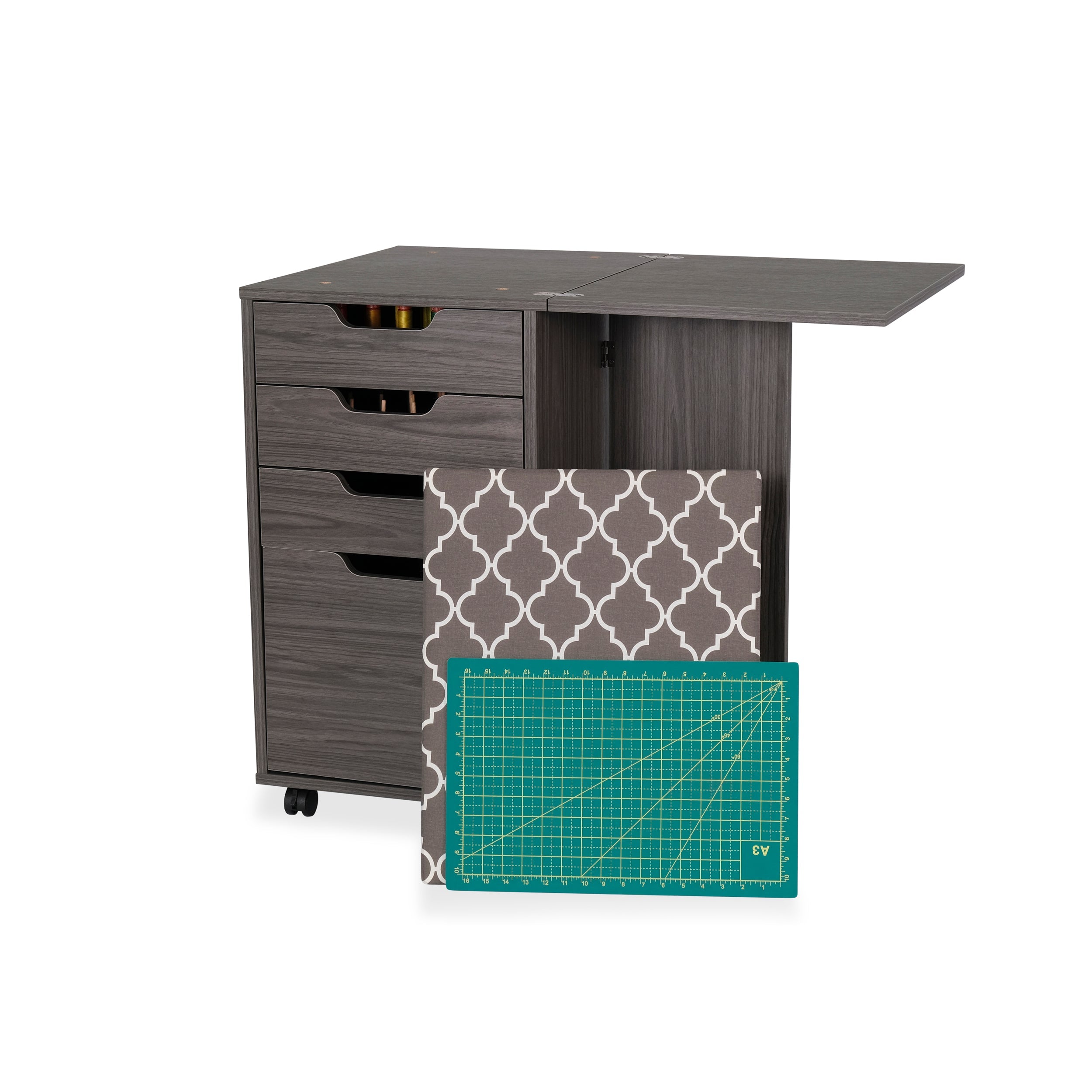 Kiwi Storage Cabinet Gray-Kangaroo Sewing Furniture-My Favorite Quilt Store