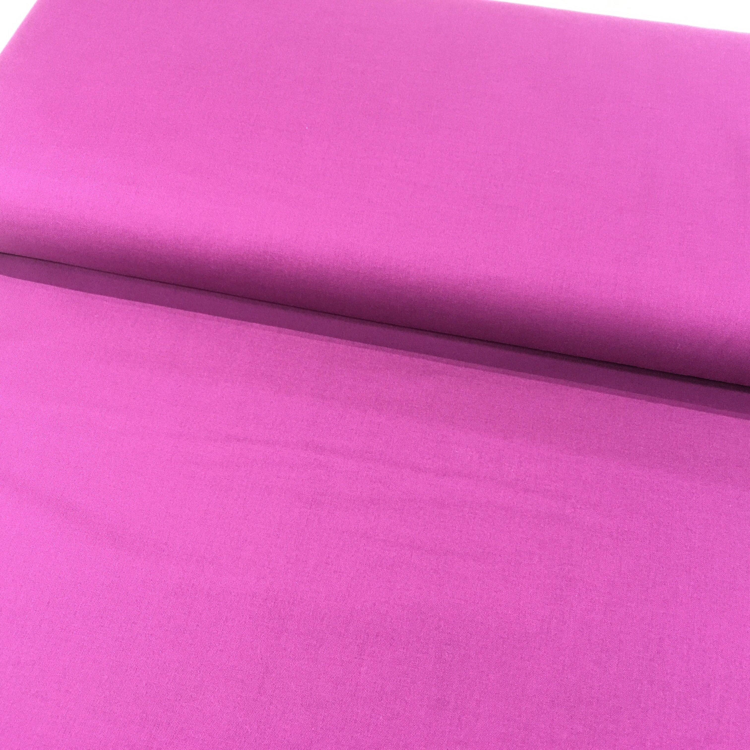 Dark Berry Pink Cotton Fabric Cotton Blend by the Yard , Half Yard