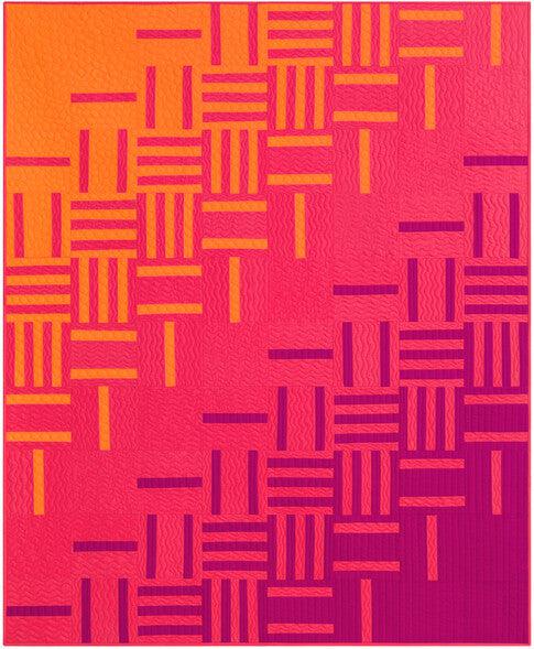 Kona Cotton Intertwine Quilt Pattern - Free Pattern Download-Robert Kaufman-My Favorite Quilt Store