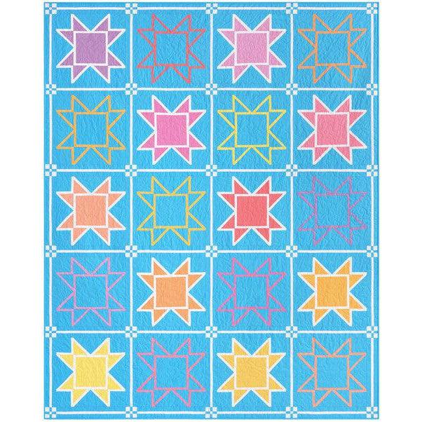 Kona Cotton Outlined Quilt Pattern - Free Pattern Download-Robert Kaufman-My Favorite Quilt Store