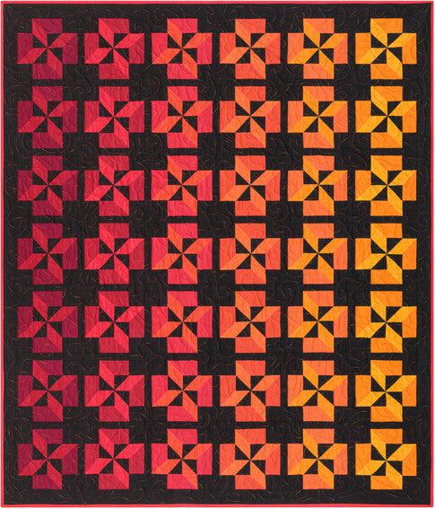 Kona Cotton Whirling Sparks Quilt Pattern - Free Pattern Download-Robert Kaufman-My Favorite Quilt Store